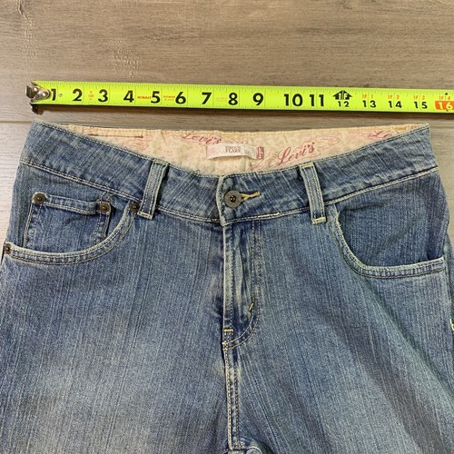 Levi’s 517 Jeans Stretch Flare Mid Rise Medium Wash Youth Girl’s 16 1/2 Plus - Picture 10 of 12