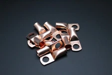 2 GAUGE COPPER 3/8 RING 25 PK CRIMP TERMINAL CONNECTOR AWG BATTERY LUG CUR238