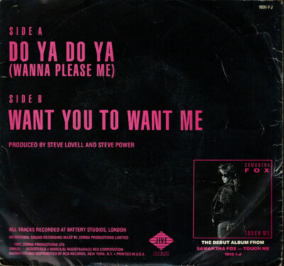 Samantha Fox - Do Ya Do Ya (Wanna Please Me) (7