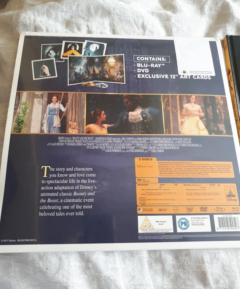 Disney beauty and the beast Blu-Ray/Dvd Exclusive With Prints and book collecter - Image 2 of 4