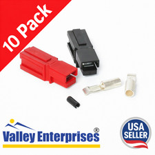 30 Amp Unassembled Red/Black Anderson Powerpole Complete Connectors 10 sets 