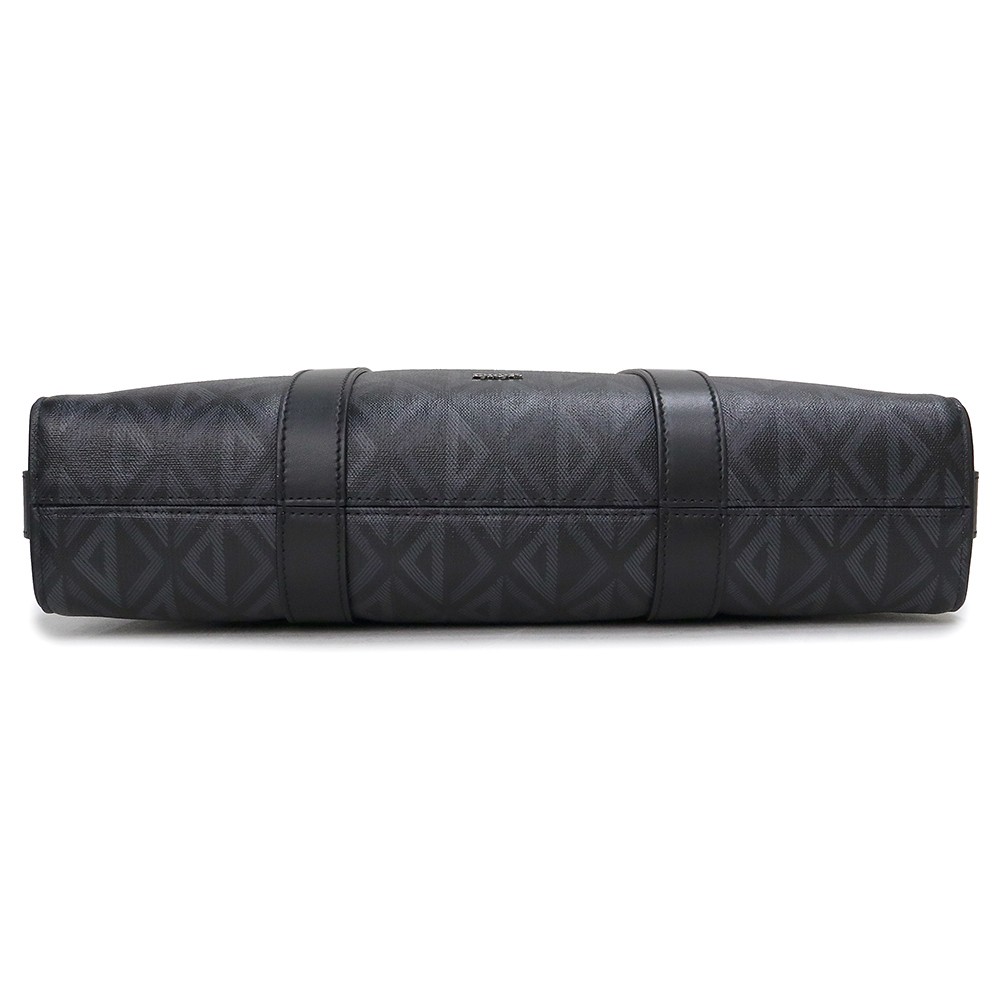 Christian Dior CD Diamond Rango Briefcase Business Bag Canvas, Black 1ADBR166CDP image 7