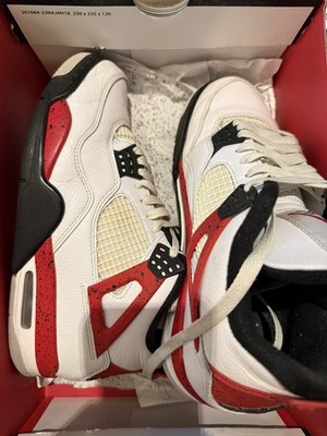 Nike Air Jordan 4 Red Cement Retro, Größe 42, rot