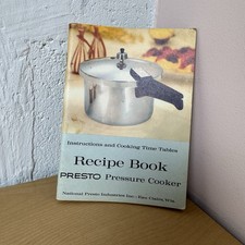 1960s Presto Pressure Cooker Recipe Book Instructions & Cooking Time Tables VTG