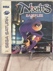 Nights into Dreams [Sampler] Sega Saturn Disk and Slipcover. Tested Working!