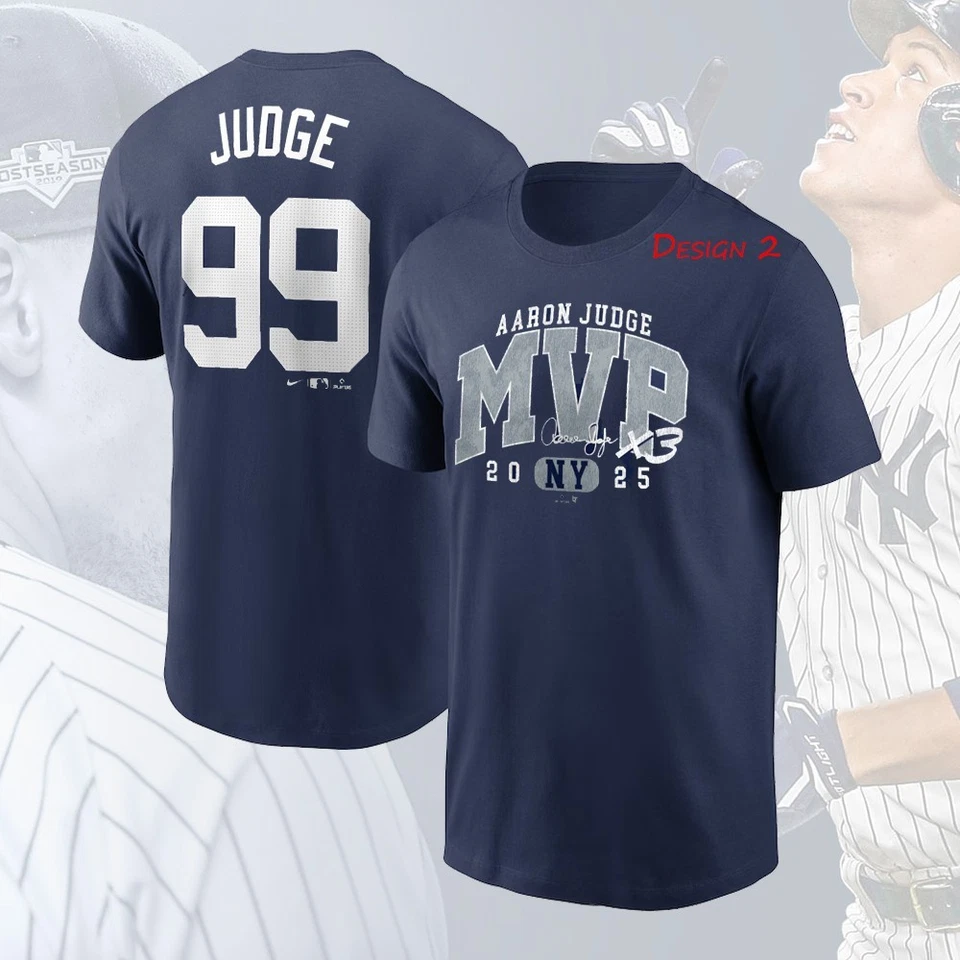 HOT - Aaron Judge New York Yankees 2025 American League MVP Name & Number Gift - Image 4 of 4