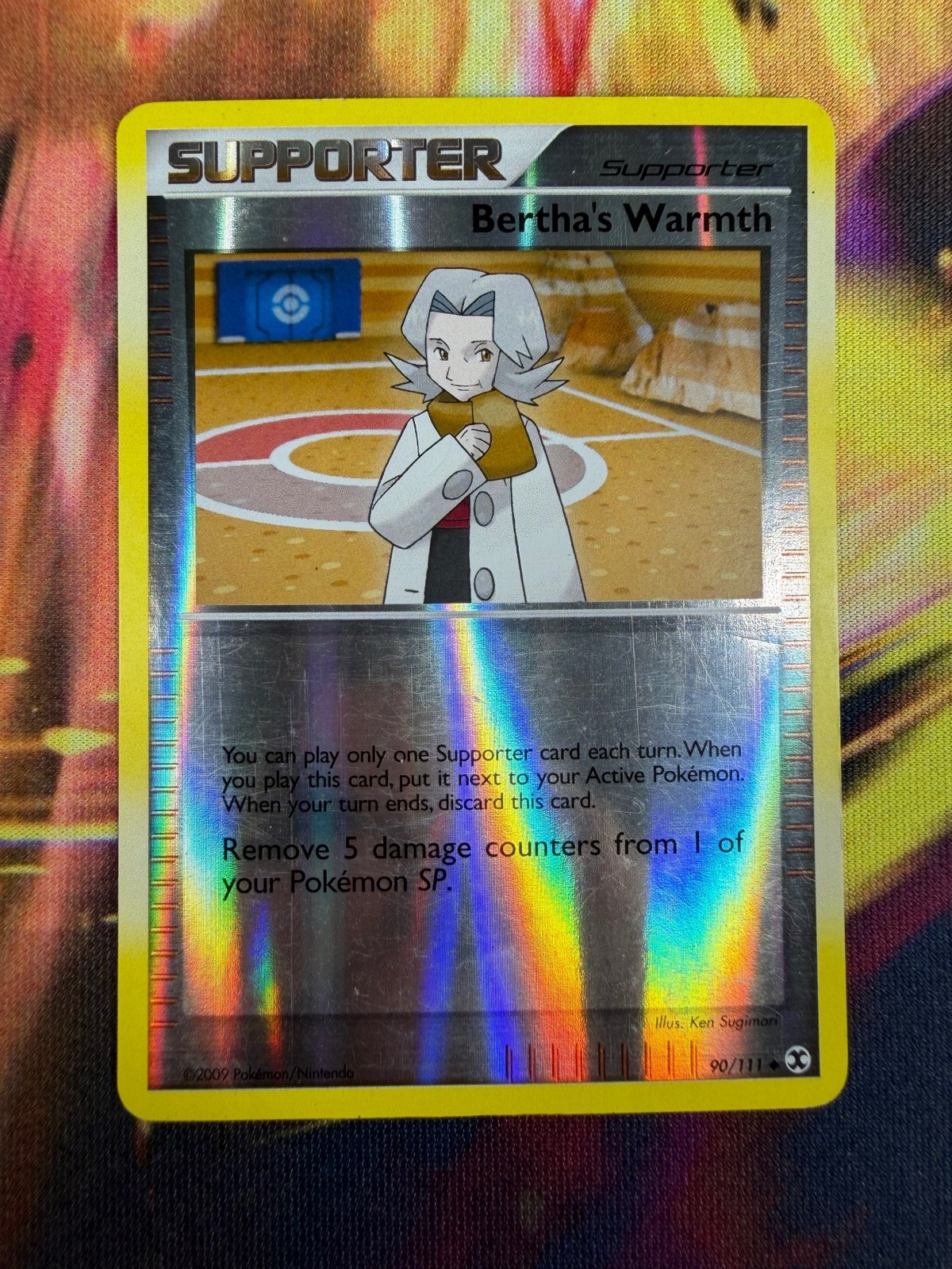 Bertha's Warmth 90/111 NM Reverse Holo Rising Rivals 2009 Pokemon TCG