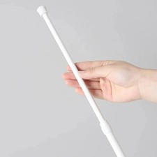 Telescopic Net Voile Tension Curtain Rail Pole Rods Extendable Spring Loaded Rod