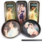 Vintage 1970s Coca-Cola Collectable Betty Elaine Serving Tray Lot of 5 #X1409