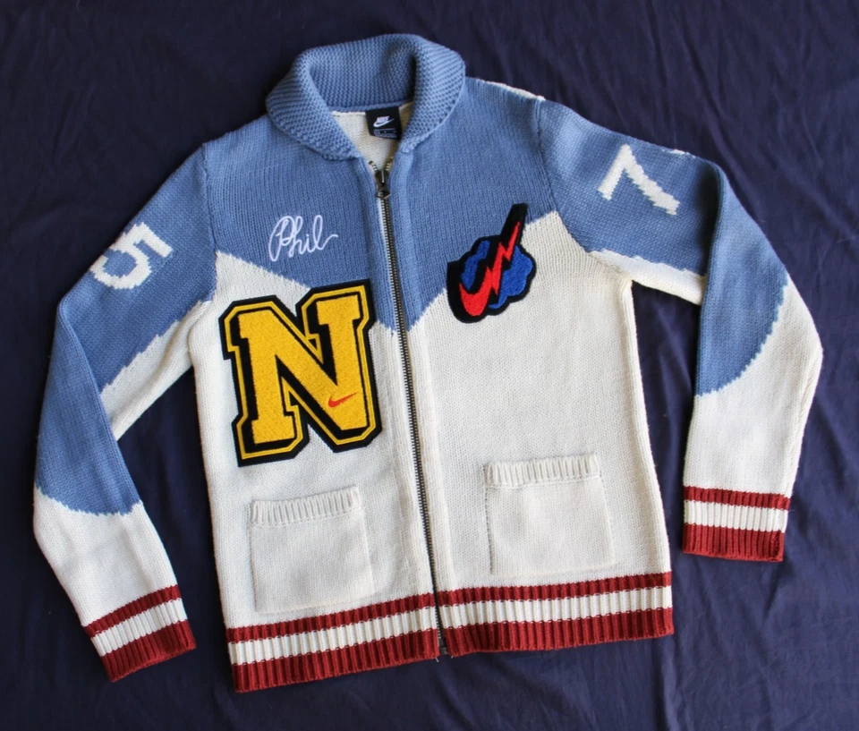 Nike Phil knight pro club varsity letterman limited edition cardigan sweater S - Image 3 of 4