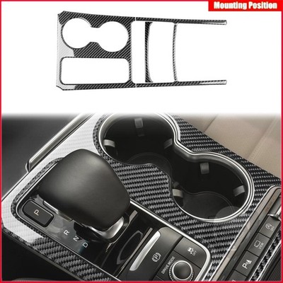 Real Carbon Fiber Gear Shift Cup Holder Surround Trim For Kia Stinger 2019-2023