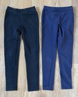 Crewcuts JCrew Girls Cozy Leggings In Black And Navy Size 12 GUC — photo 1