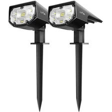 Litom Solar Spotlights for Yard Garden Driveway White, 4-Packs Solar Light