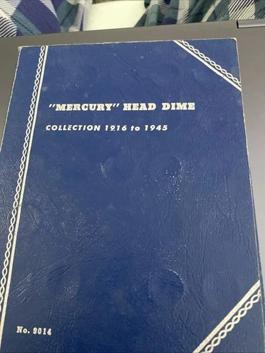 1916-45 Mercury Silver Dime Starter Set Whitman Album - 5 Coins