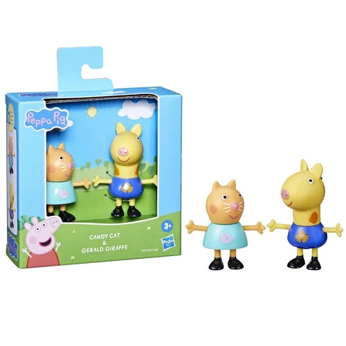 Gerald Giraffe & Candy Cat Best Friends 3" Poseable Doll Figure Kids Playtime