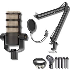 Rode PodMic with StreamEye Boomarm1, Pop Filter and XLR Cable
