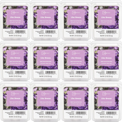 12 Mainstays LILAC BREEZE Highly Fragranced Scented Wax Cube Melts