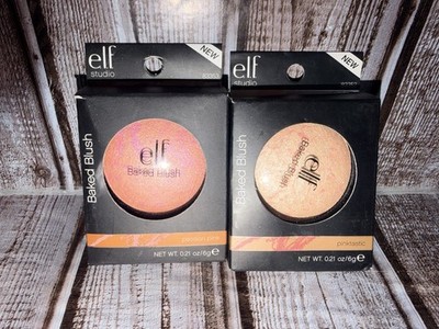 2x e.l.f. elf Baked Blush - Passion Pink + Pinktastic NEW Sealed Retired Makeup