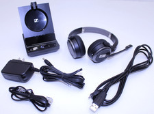 Sennheiser EPOS SDW 60 Headset w/ Base Power Adapter USB RJ11 Tested