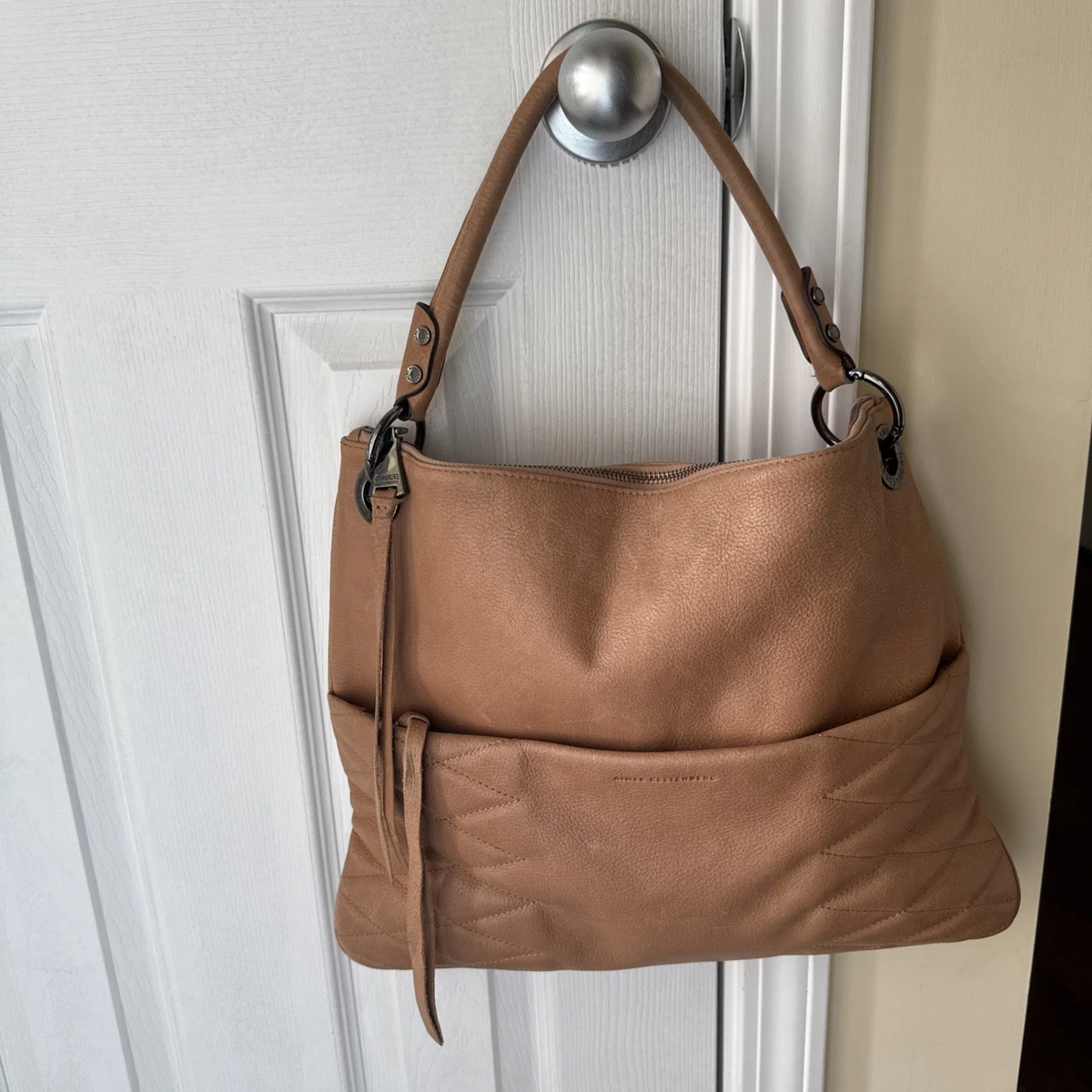 Aimee Kestenberg Leather Backpack Cream Tan Aimee Kestenberg Saddle Up Backpack - QVC UK main image 2