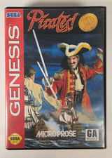Pirates! Gold Sega Genesis CIB Complete Manual Case Tested Working