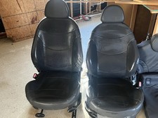 Mini Cooper R50 R53 Front Rear Seats 2002-2006 Black W Heated Connections
