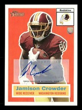 2015 Topps Heritage Jamison Crowder Autos Rookie Auto Redskins TV2207