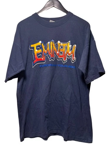 Eminem CRIMINAL European Tour Shirt XL Rap Tee Mars 2000s vintage concert t-shirt, vintage, size XL, single stitch, B+ condition