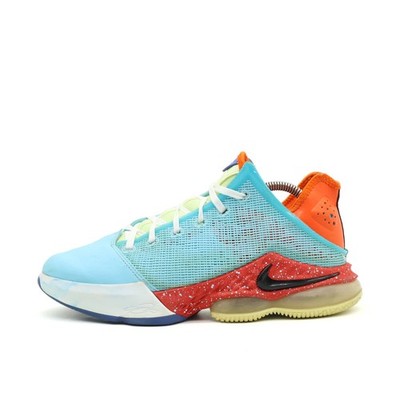 Nike Herren LeBron 19 Low Sneaker EU 41 Türkis/Orange/Mehrfarbig DO9829-400