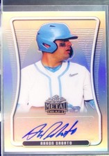 2020 Leaf Metal Draft Aaron Sabato Auto #BAP-AS1 Portrait Auto Silver Rainbow