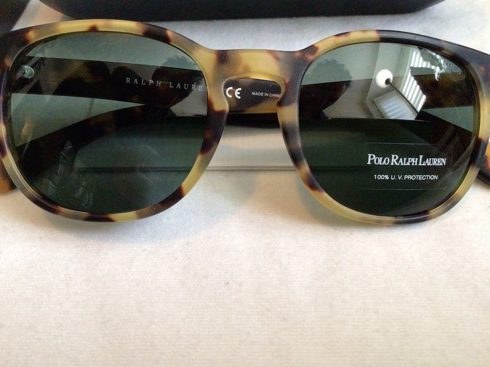 óculos de sol polo ralph lauren masculino, redondo, armação estampa animal, lente marrom, novo com etiquetas, - Imagem 3 de 4