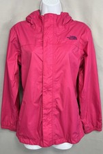 The North Face Hyvent Hot Pink Girl  s Windbreaker Rain Jacket Coat Size XL 18 