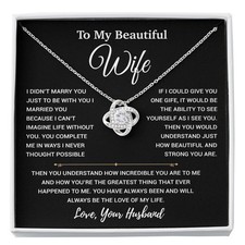 To My Wife Necklace, Christmas Gifts For Women, Anniversary Gift For Wife