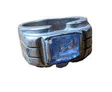 Vintage Sterling Silver Sky Blue Topaz Stone Ring Size 9