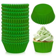 300Pcs Green Cupcake Liners St. Patrick's Day Baking Cups Standard Muffin Cupcak
