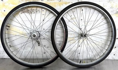 Schwinn bicycle 26 x 1-3/8'' S5 Chrome WHEEL SET Bendix 2 speed kickback