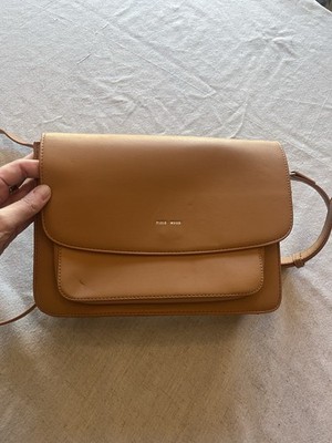 Pixie Mood Tan Crossbody Bag Adjustable Strap Inner Pockets Gold Hardware