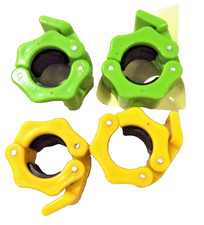 Spinlock Collars -Pair of Barbell/Dumbbell 25mm 1" Standard Bars Wieght Clamps