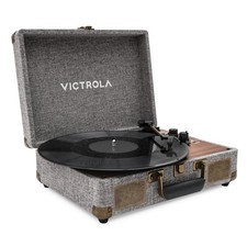Victrola Venture Bluetooth Suitcase Record Player Walnut FREESHIP