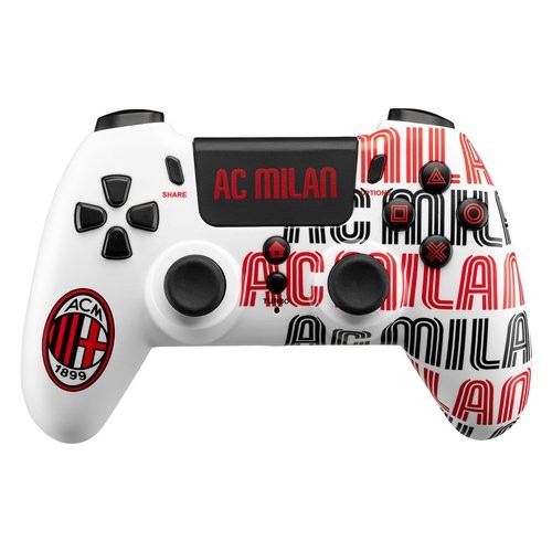 Joypad PS4 AC Milan Qubick Wireless Bianco Rosso COP40001 - Disponibile