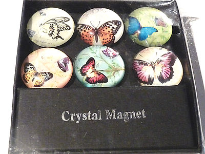 Sammlerstück Magnete Magnete Crystal Schmetterlinge 