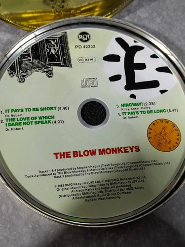 The Blow Monkeys It Pays To Be CD Limited Edition Numbered 654 Mint Condition - Picture 6 of 7