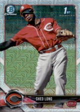 2018 BOWMAN CHROME PROSPECT 1ST MOJO CINCINNATI REDS - SHED LONG #BCP78