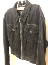 womens harley davidson jacket corduroy medium black