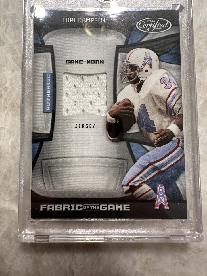 2009 Panini Certified Earl Campbell Fabric of the Game Jersey /99