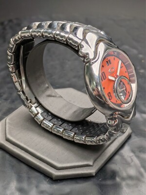 RETRO Operation Oakley Judge Y2K Chronograph Tech Watch Orange