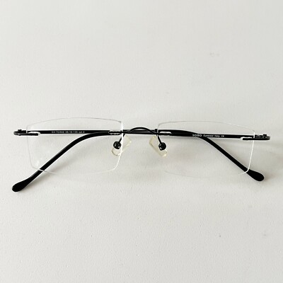 SOHO Eyewear Italy Rimless Unisex Frame SH 70/859 Black 48-19-135 Lightweight SOHO Eyewear Italy Rimless Unisex Frame SH 70/859 Black 48  main image 3