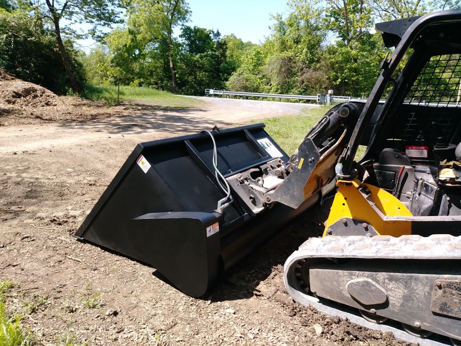 Silt sock auger bucket, skid steer, bark blower, mulch, big money maker