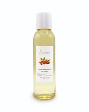 Sweet Almond Oil Cold Pressed Refined 100% Pure & Natural 4 fl oz