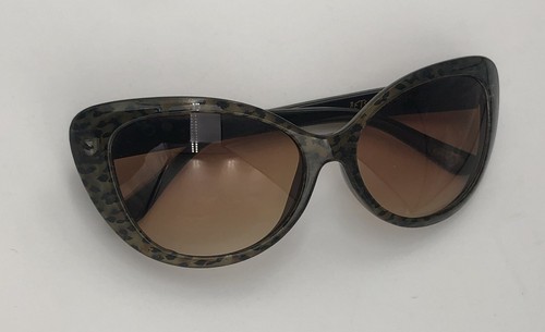 Occhiali da sole donna Betsey Johnson occhio di gatto stampa leopardata SOLO FRMAE - Foto 6 di 8